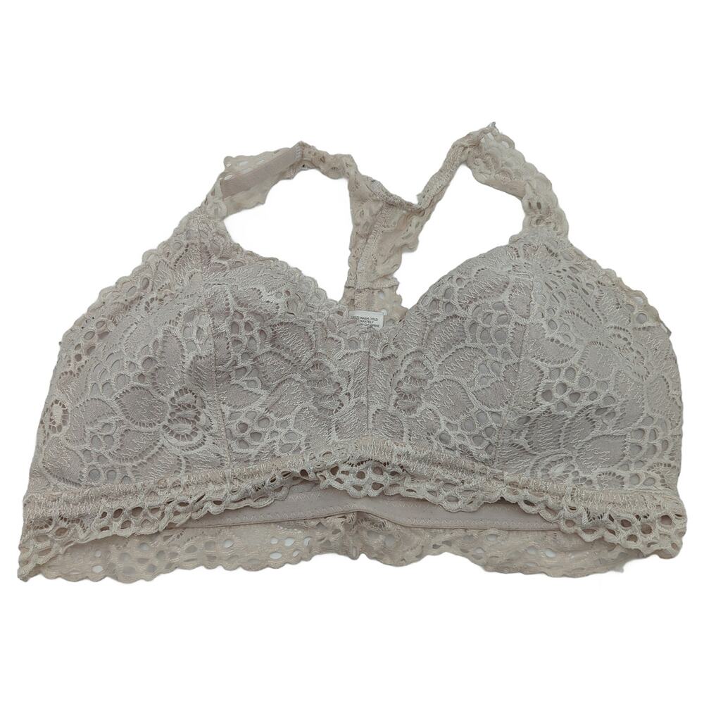 maurices XL Lace Bralette, Beige -‎ Racerback